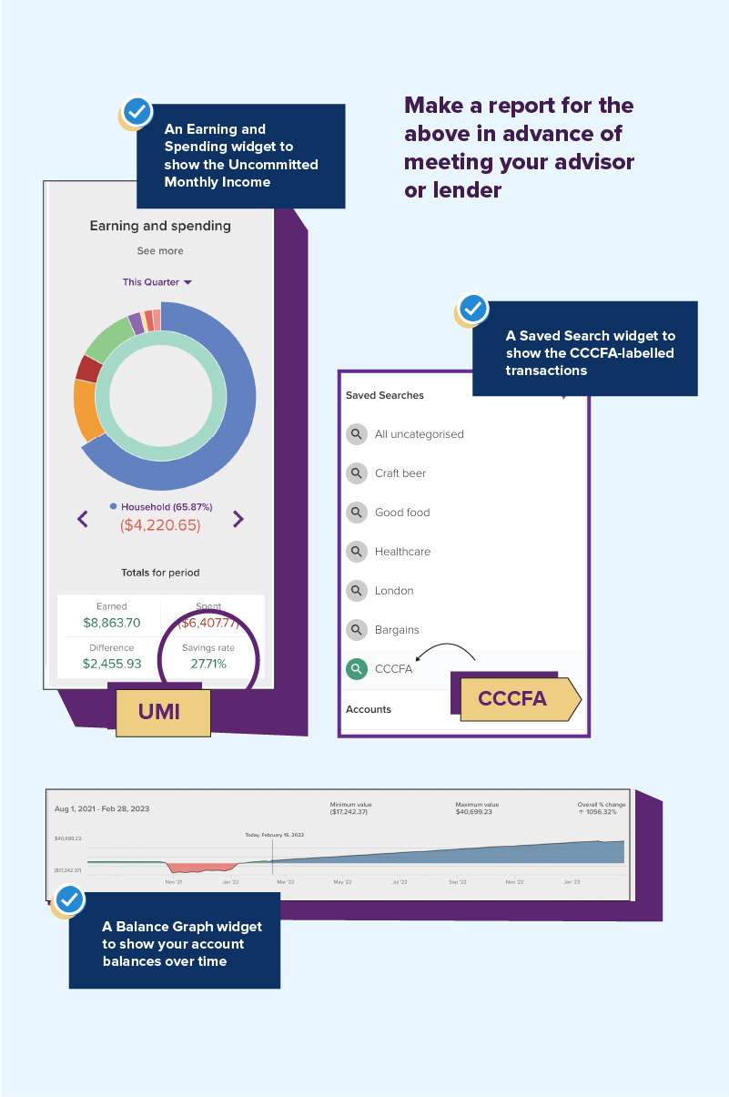 PocketSmith has a variety of different report options