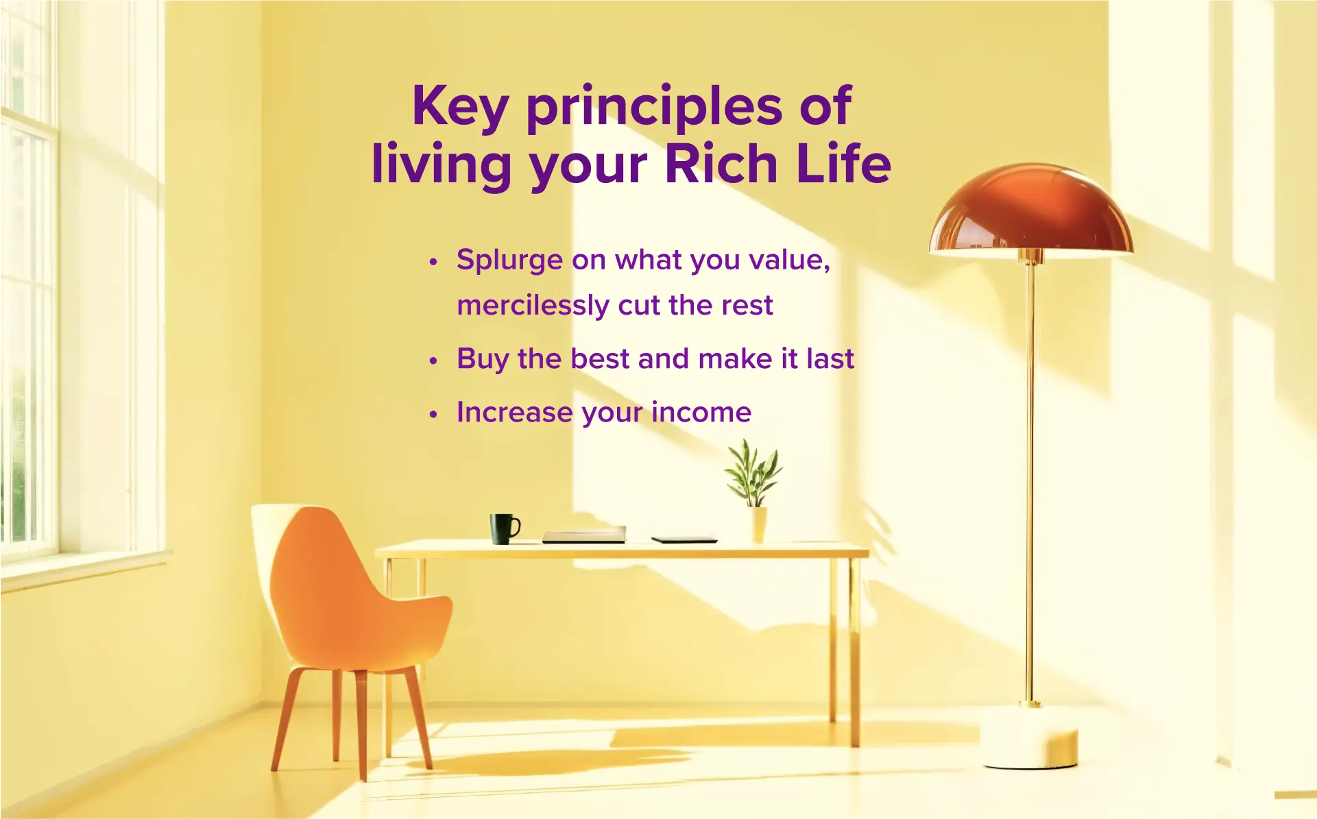 Key principles of Ramit Sethi's Rich Life Philosophy